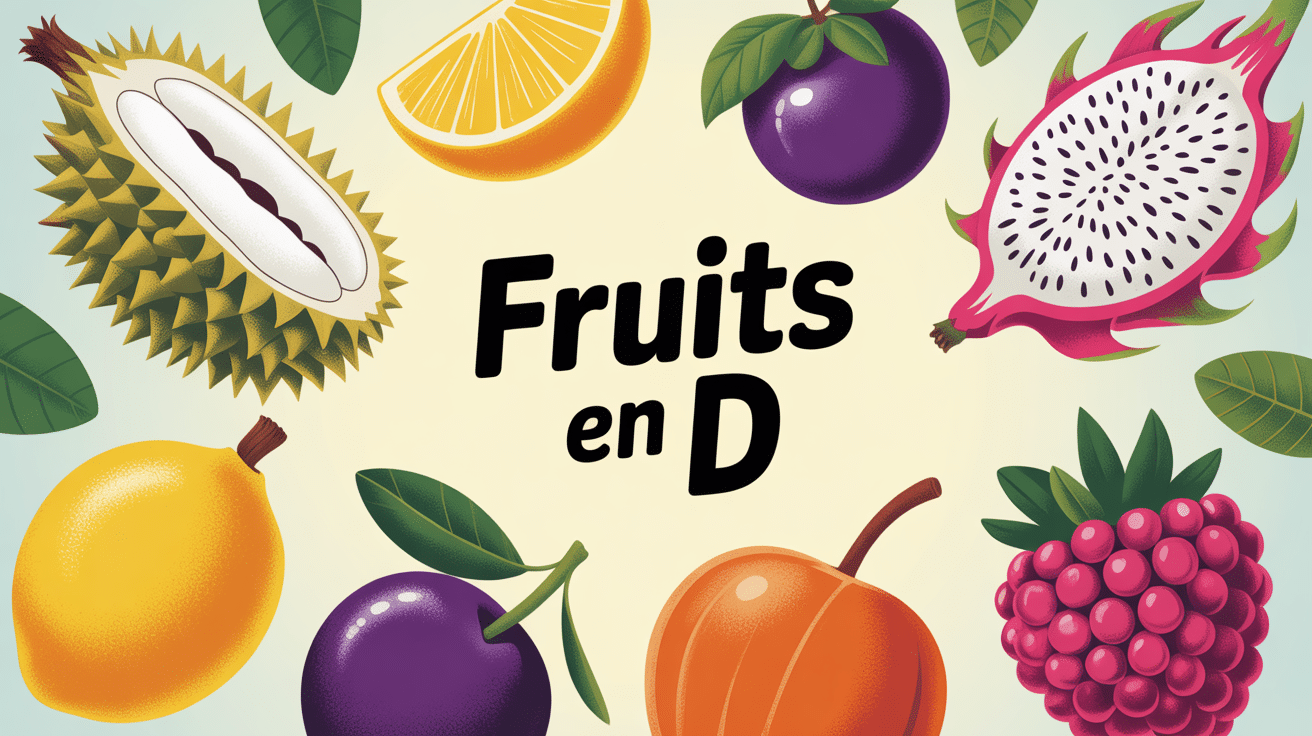 illustration fruits en d exotiques et classiques