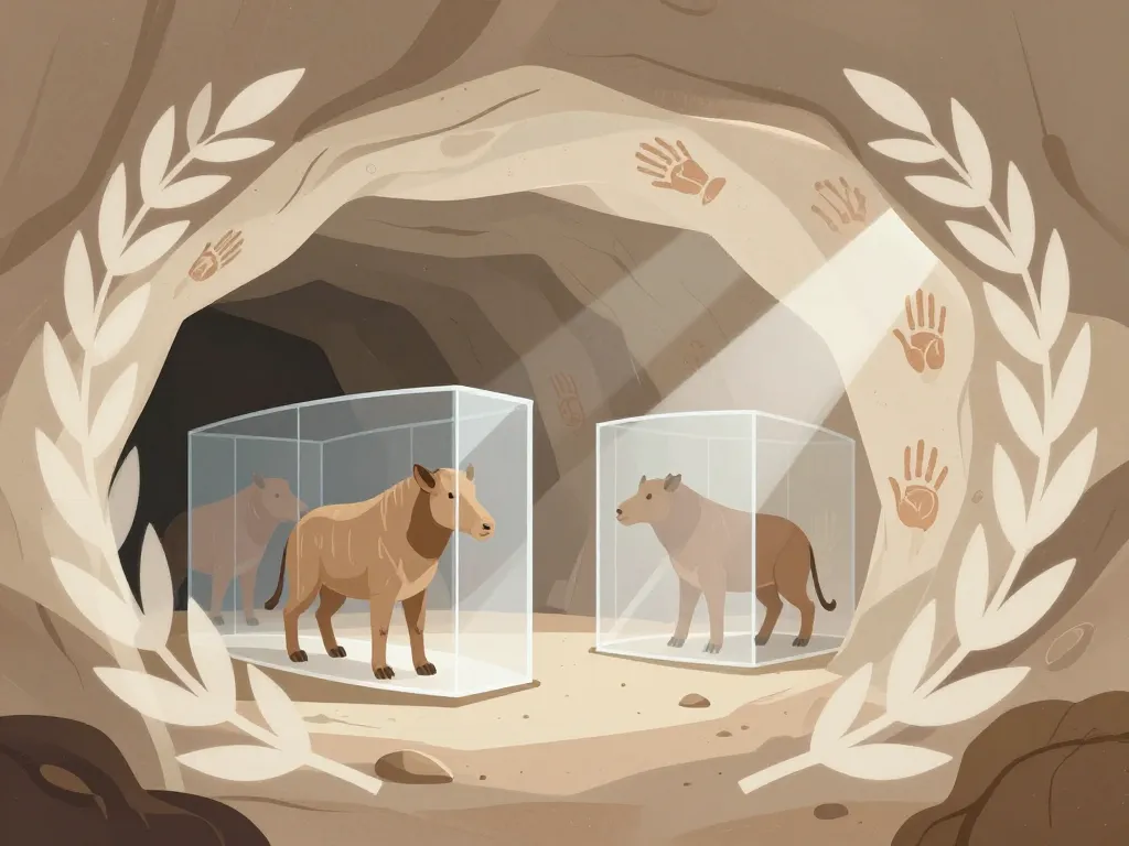 illustration concept grotte chauvet 2 patrimoine mondial unesco