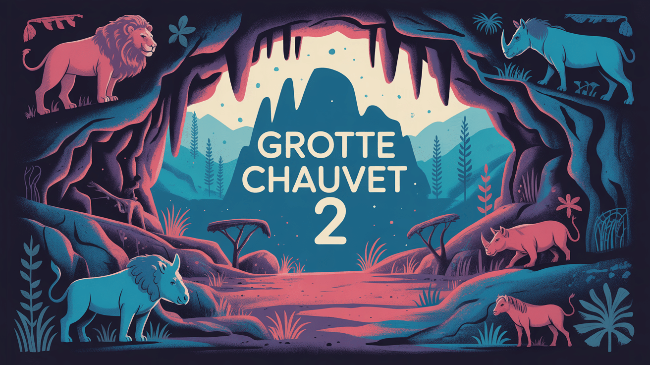 illustration art pariétal grotte chauvet 2 fresques animaux