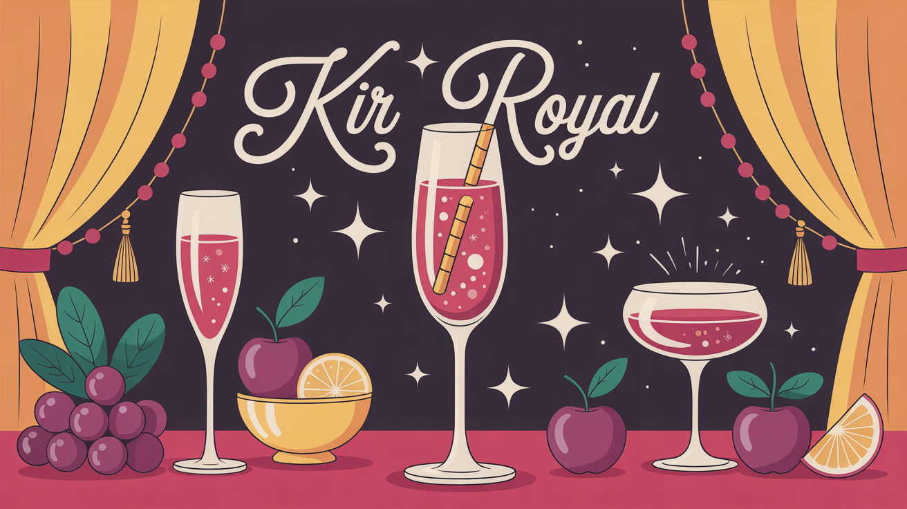 Image élégante de kir royal apéritif