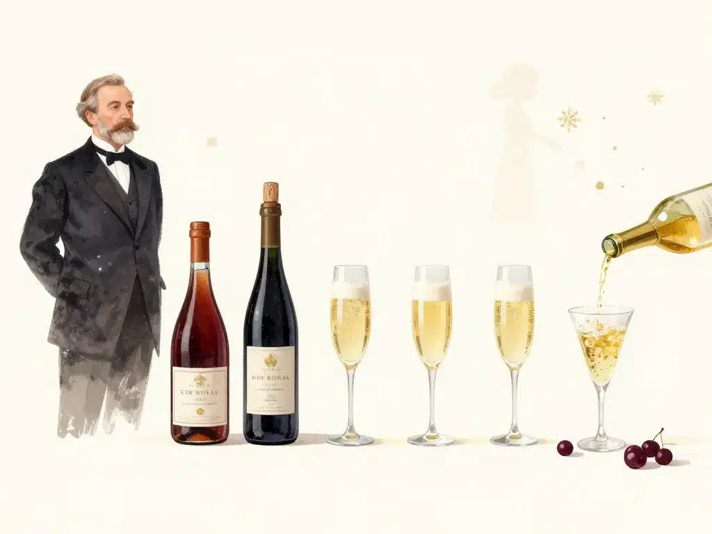 Illustration origine recette traditionnelle kir royal