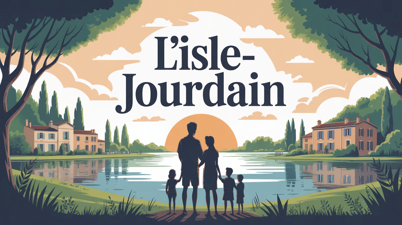 L isle jourdain illustration vie famille lac