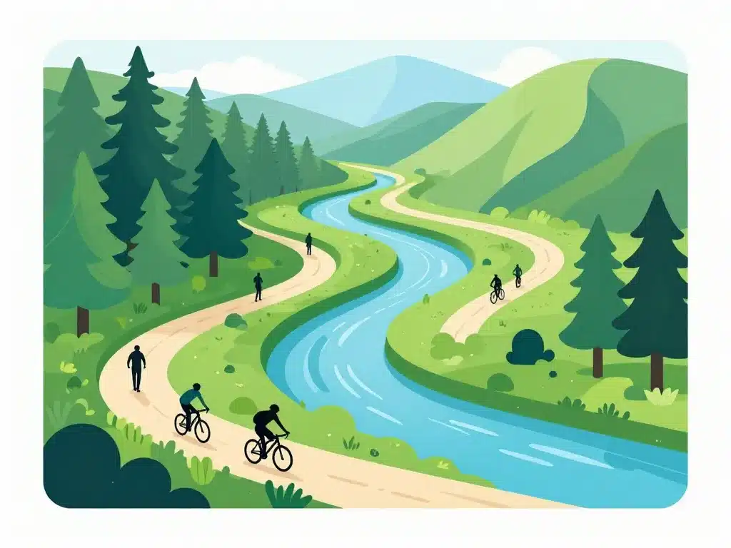 olargues randonnée vélo nature forêt passa pais