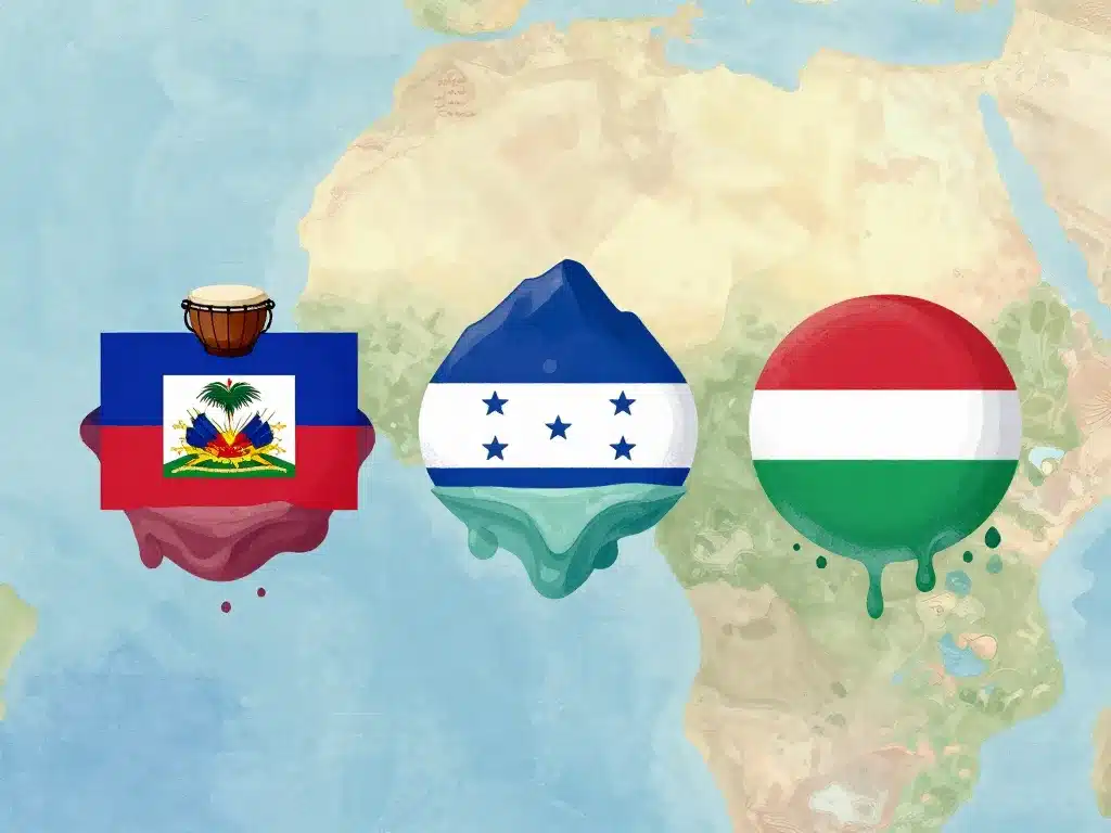 symboles pays en h haïti honduras hongrie