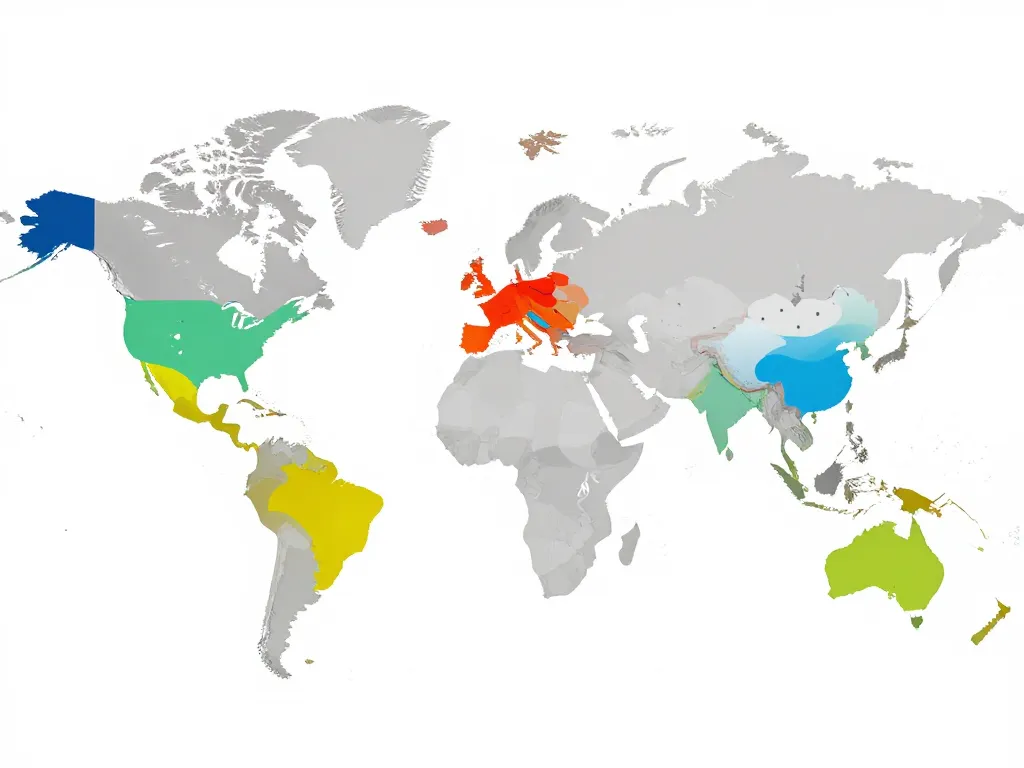 carte pays en h sur la carte du monde