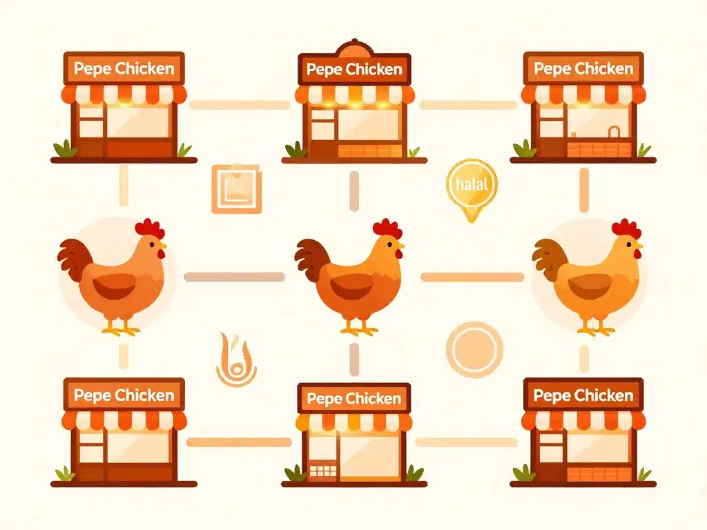 Diagramme certification pepe chicken halal