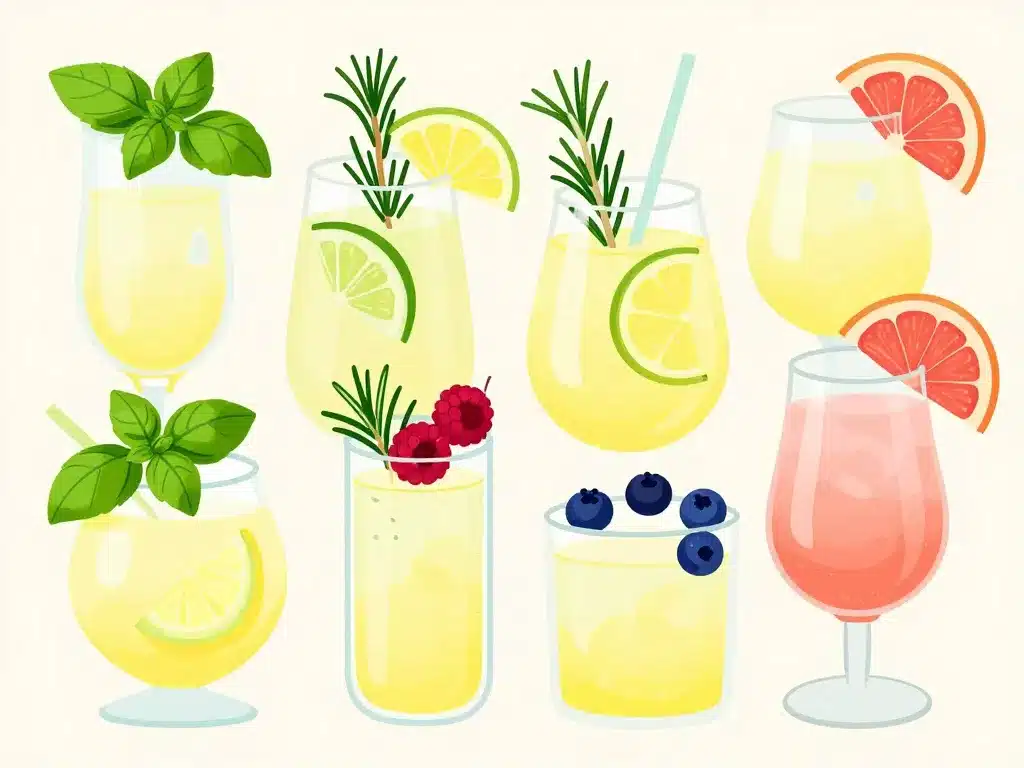 Variations spritz limoncello garnitures originales