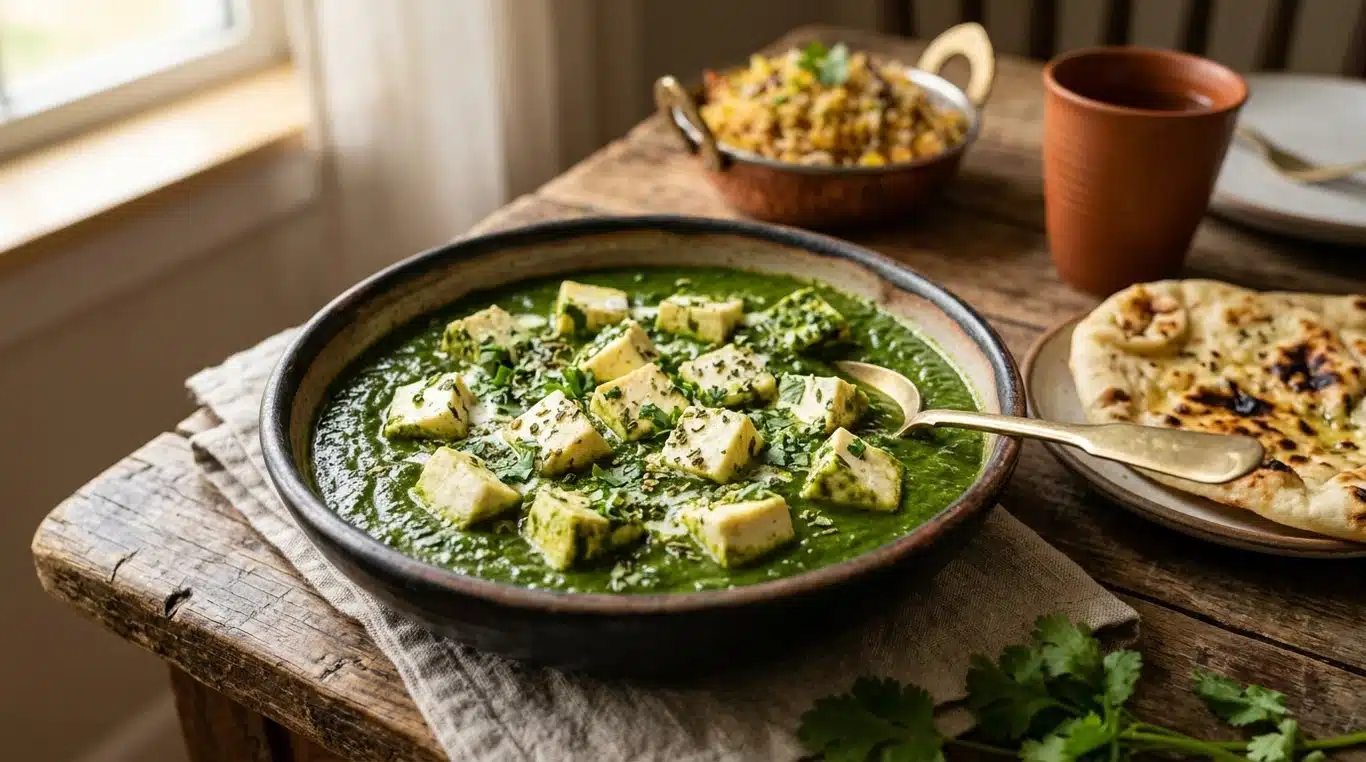 Plat de Palak Paneer maison