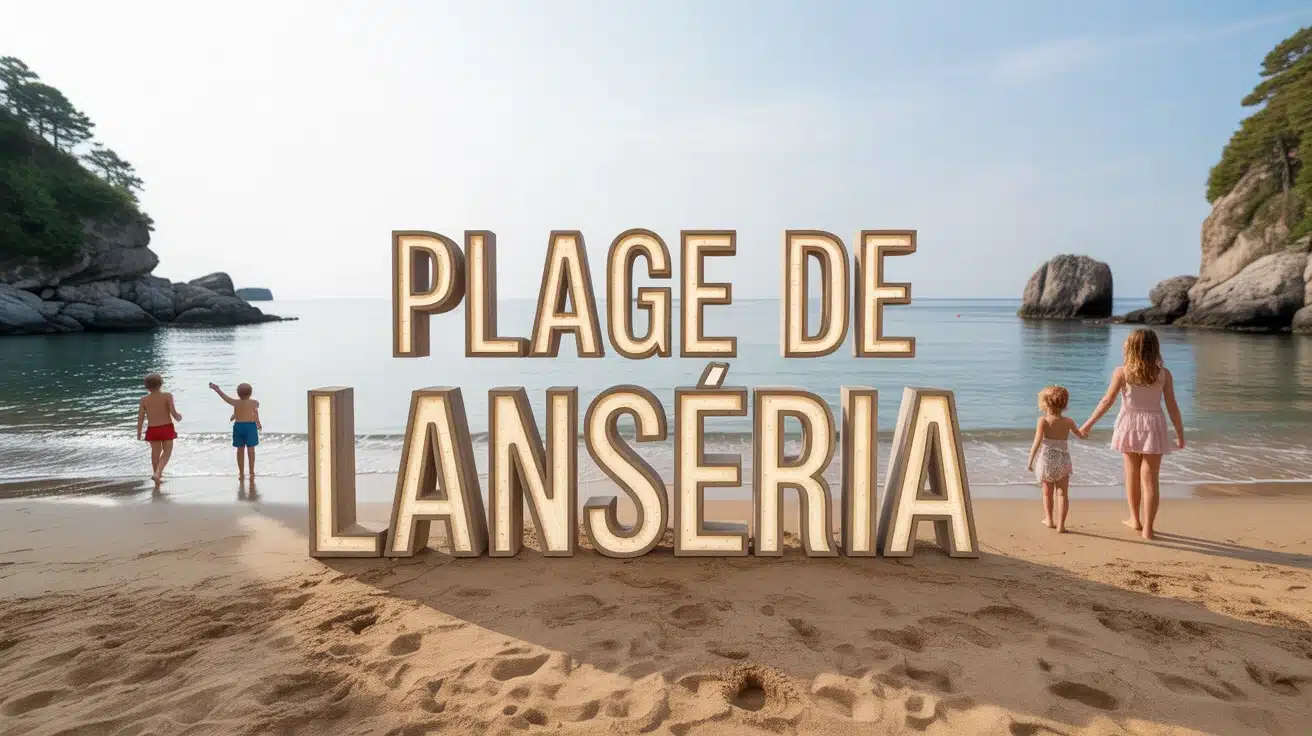 Plage de Lanséria sable fin et eaux calmes en été