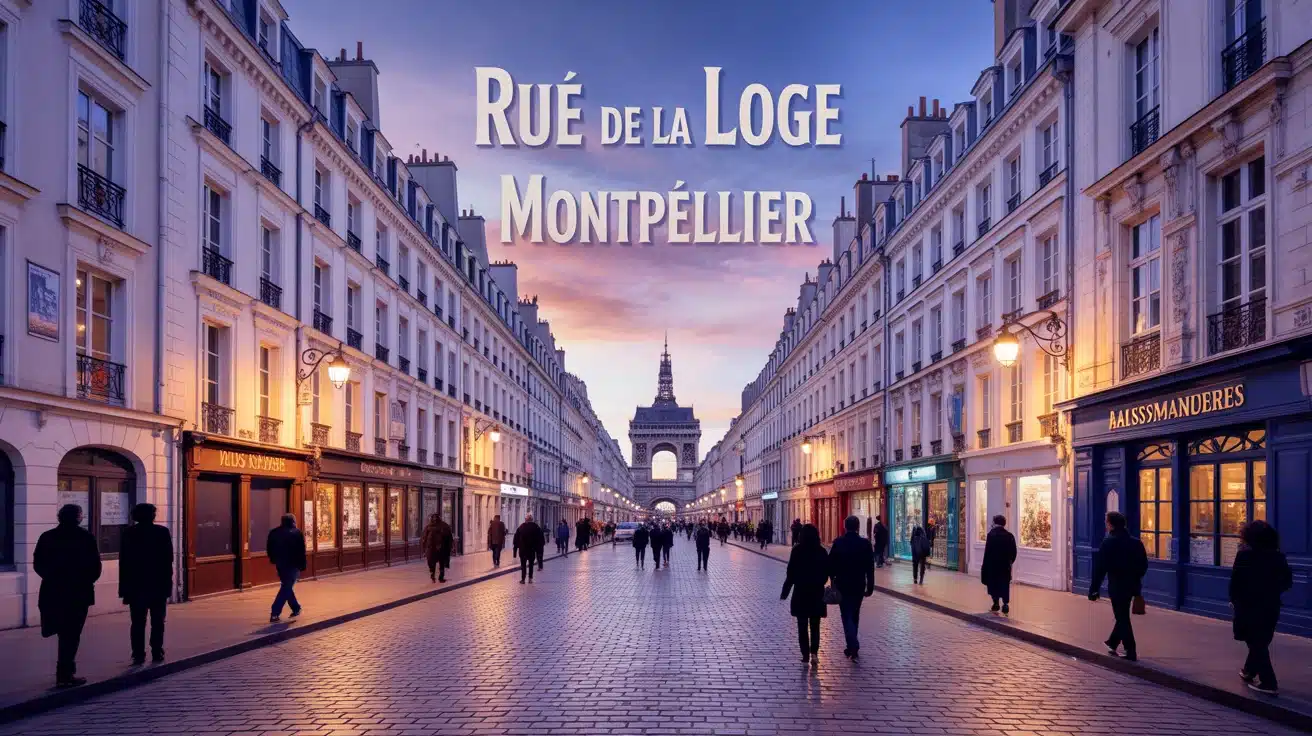 illustration rue de la Loge Montpellier architecture historique