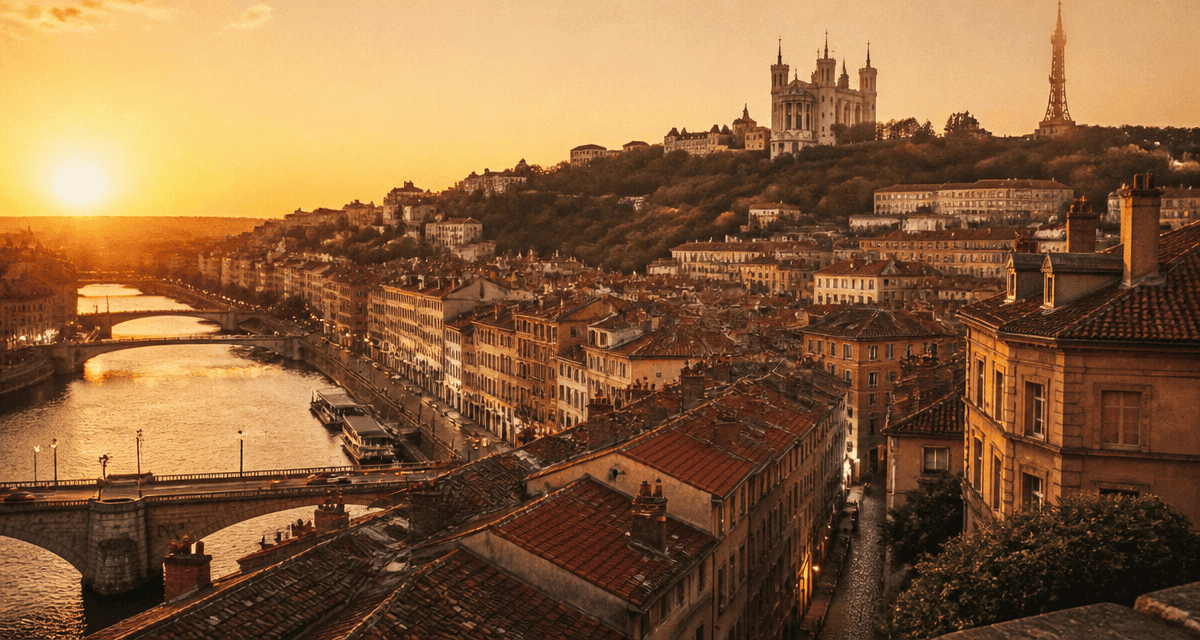 attractions lyon vieux lyon fourviere coucher soleil