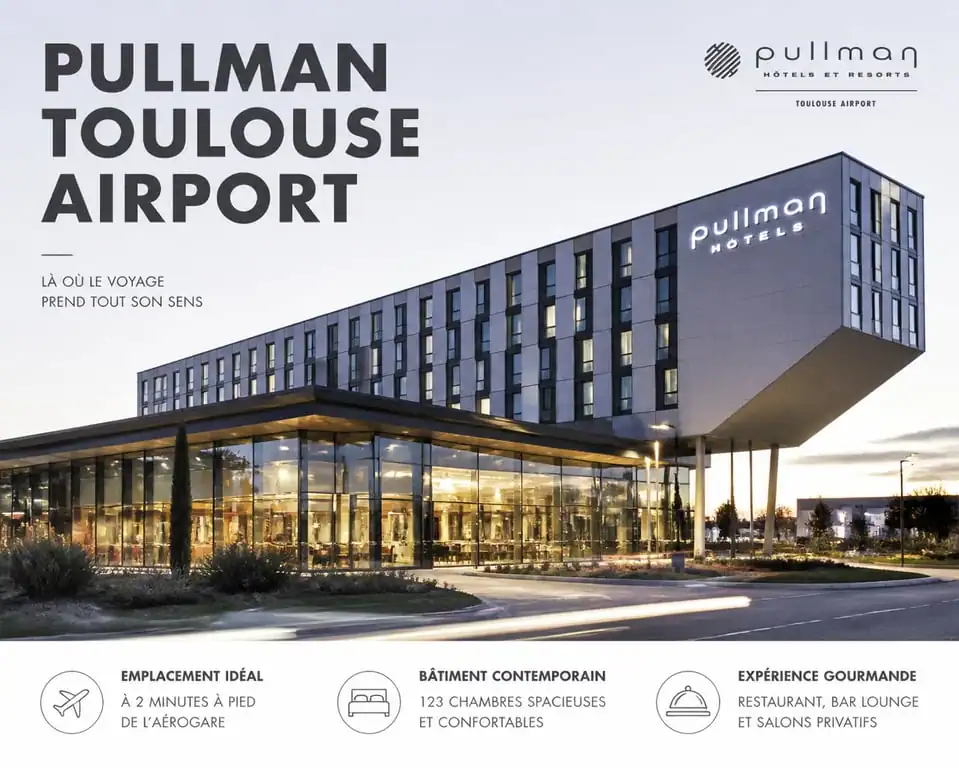 Hôtel Pullman Toulouse Airport, vue extérieure de l'établissement haut de gamme