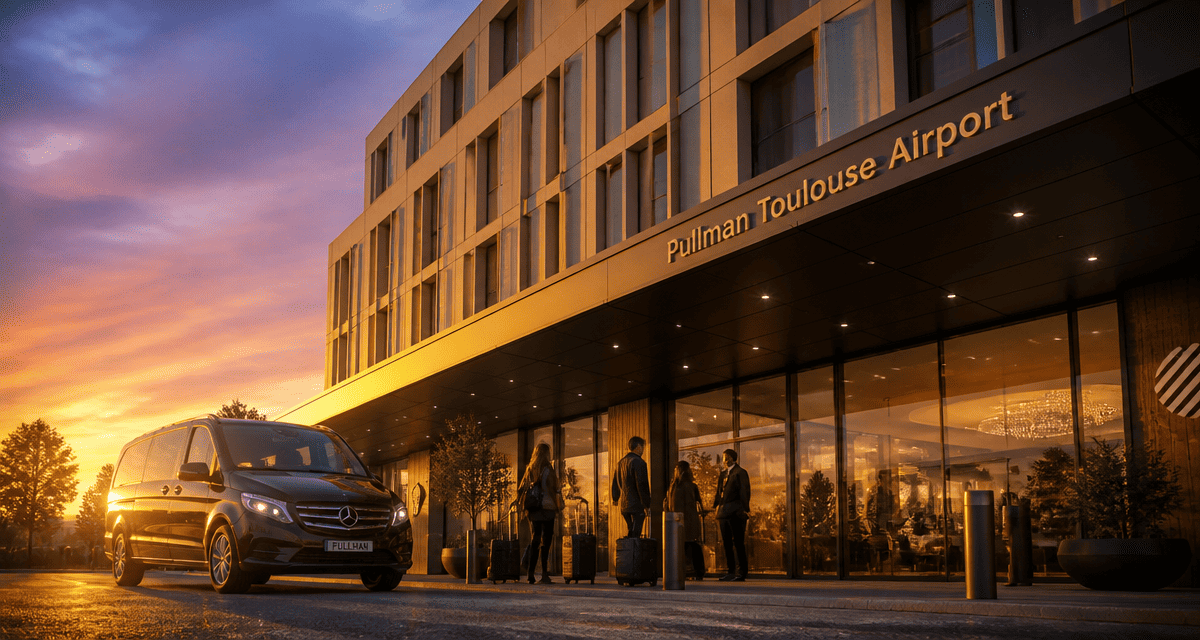 Façade hotel Pullman Toulouse avec navette aéroport