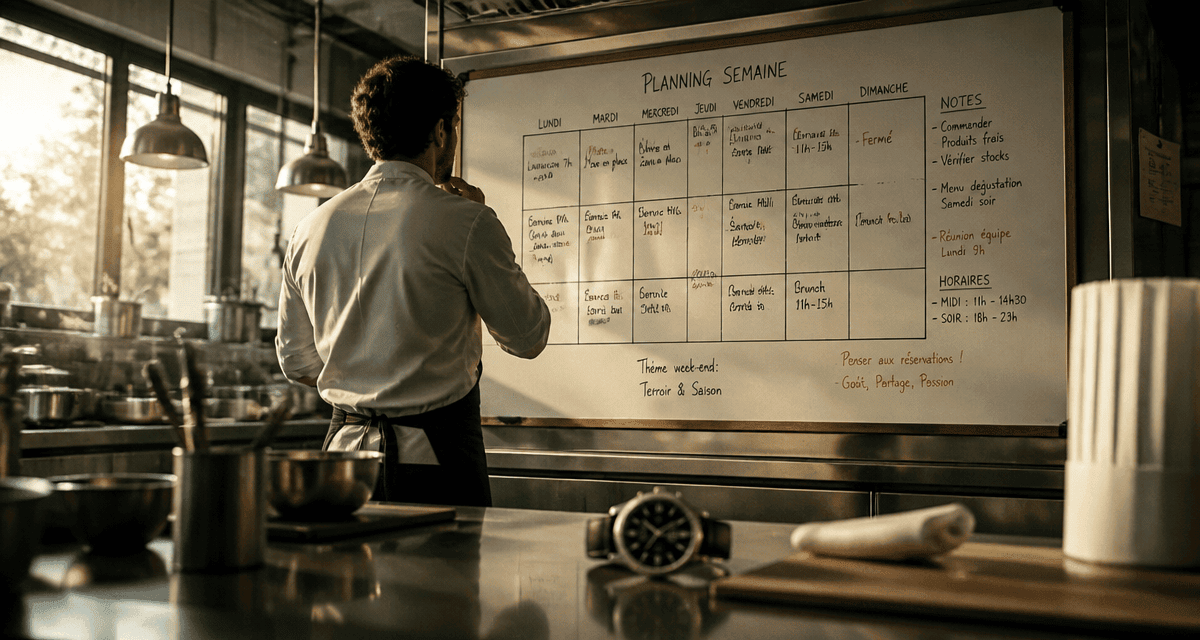 planning horaire dans la restauration
