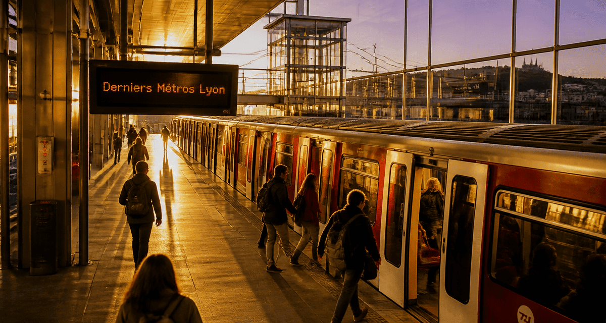 horaire metro lyon rame quai soir