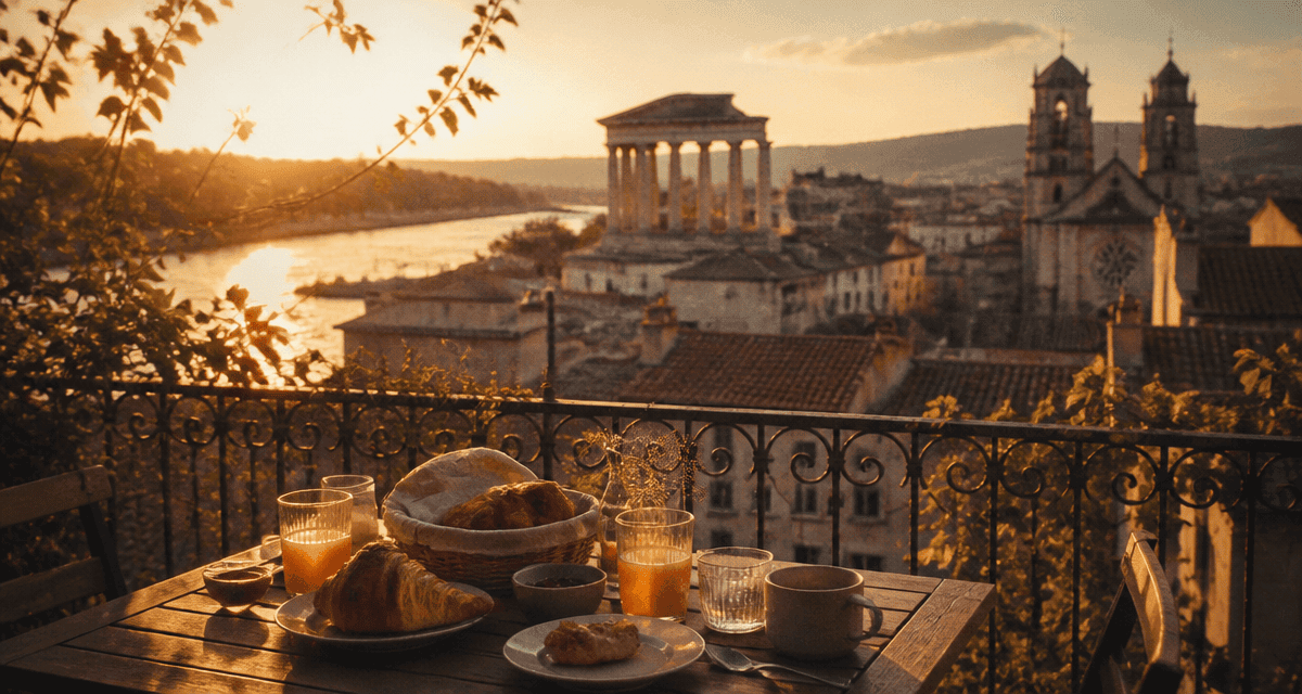 hotel vienne france terrasse avec vue sur monuments