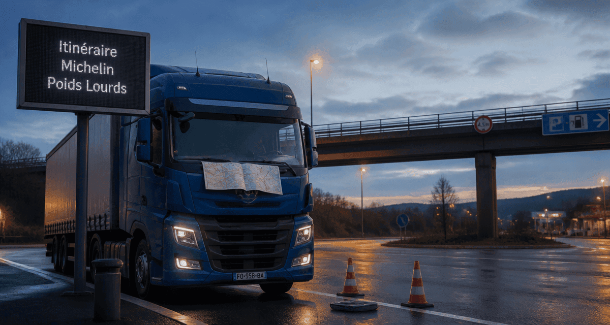 itinéraire michelin poids lourds camion autoroute