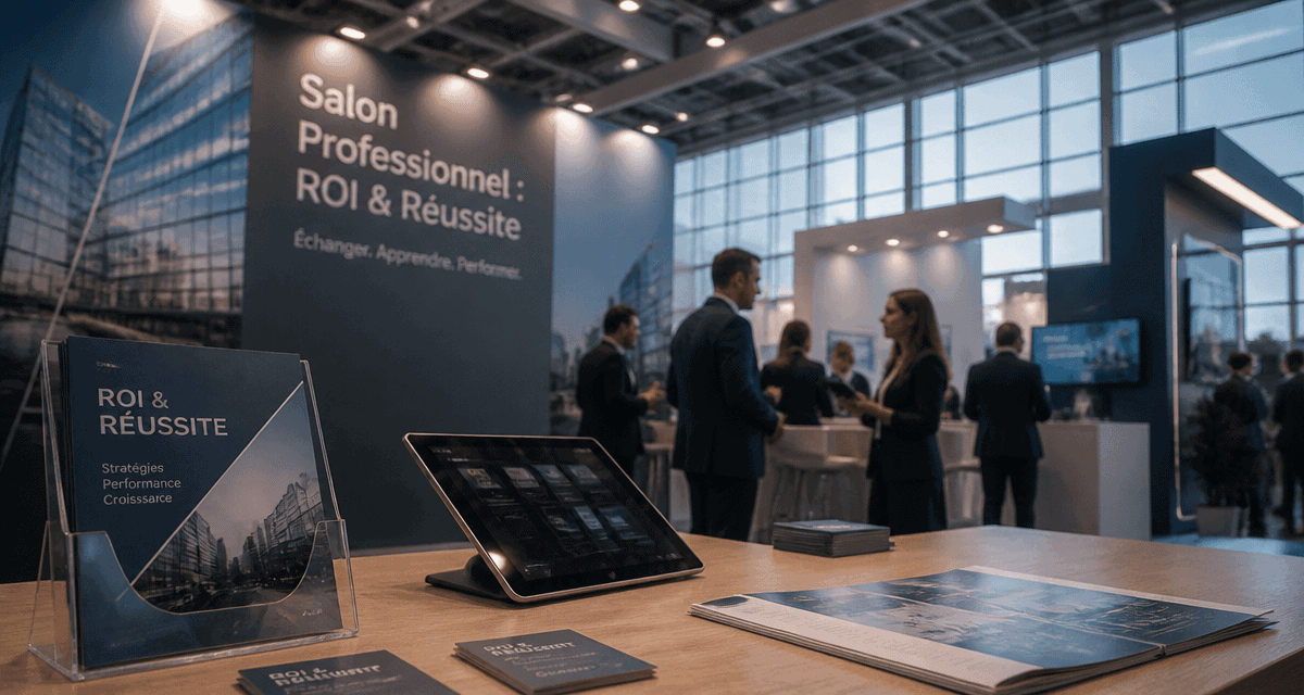 Participation salon professionnel stand moderne