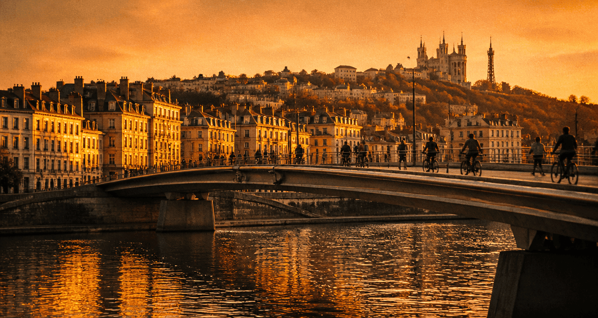 pont de la guillotière sur le Rhône à Lyon