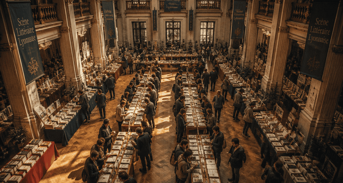 Salon du livre Lyon grande salle visiteurs