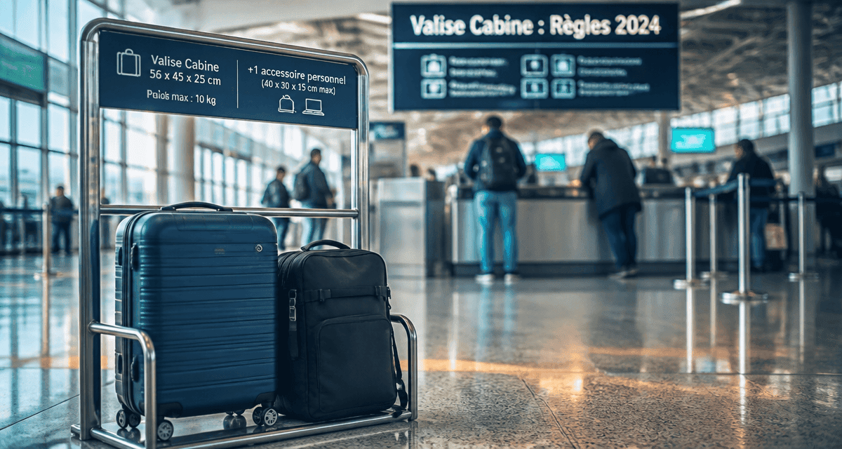 valise cabine format contrôle dimensions aéroport