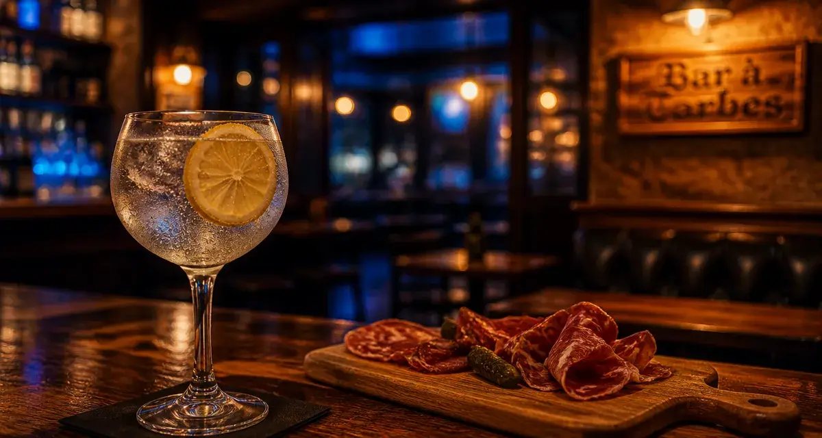 Bar Tarbes : cocktail au gin et charcuterie pyrénéenne