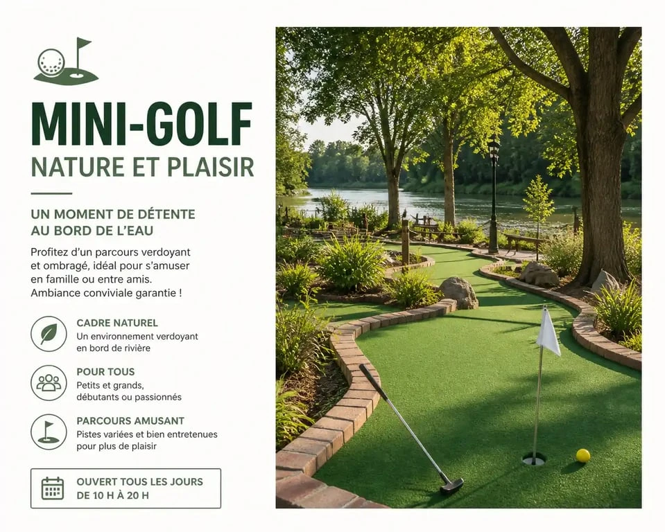 Parcours du Mini Golf des Bords de Saône à Rochetaillée-sur-Saône