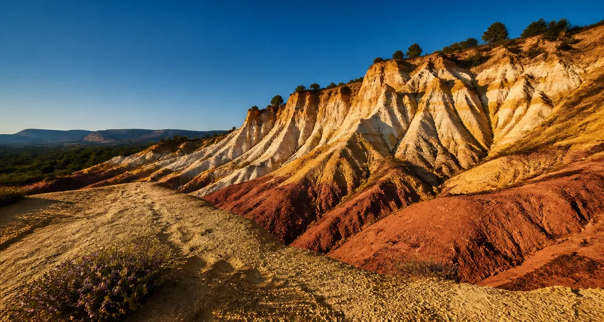 Le petit utah drome : falaises d’ocres et marnes