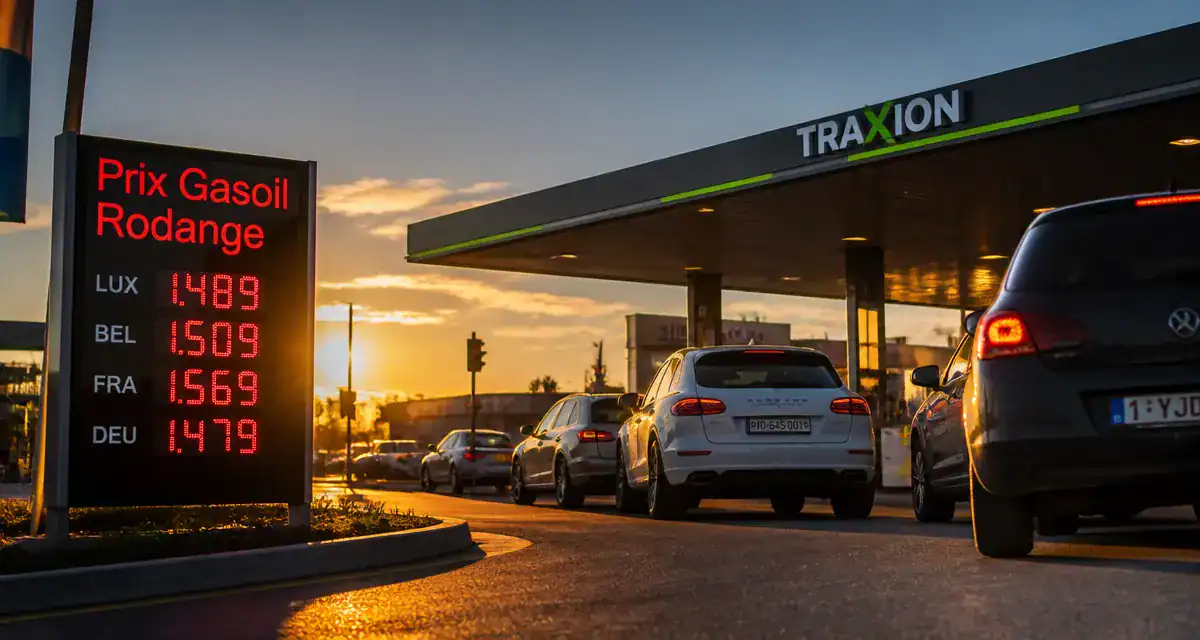 prix gasoil luxembourg rodange station service
