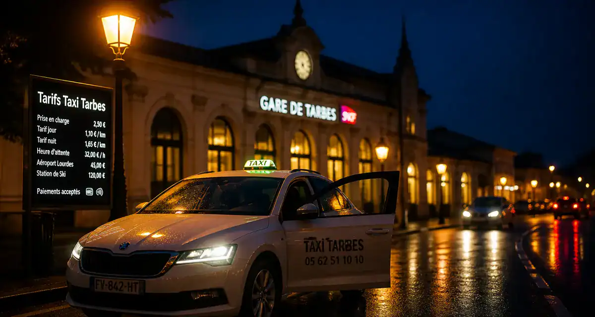 taxi tarbes tarif devant gare