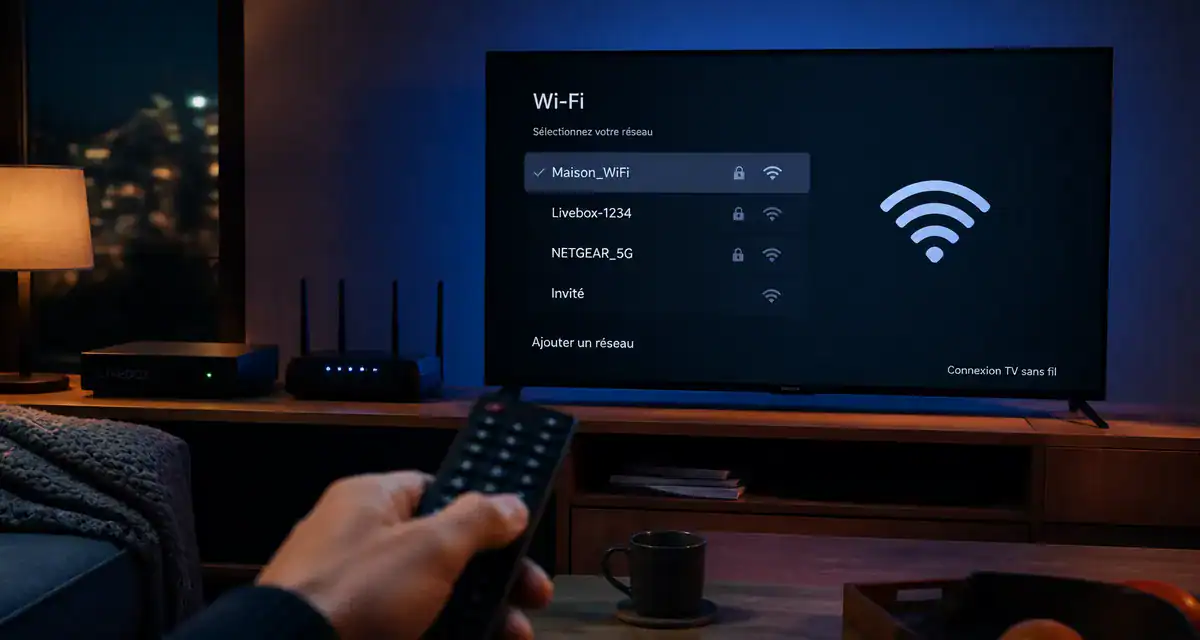 téléviseur wifi comment ça marche menu connexion