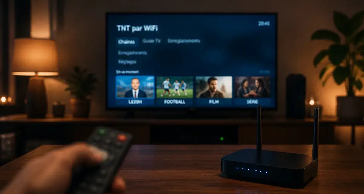 TNT par WiFi : TV et routeur WiFi, signal stable sans antenne