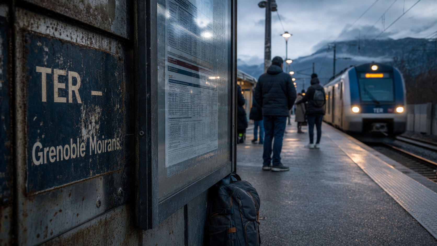 Grenoble Moirans train TER : quai et grille horaires, billets 5 €