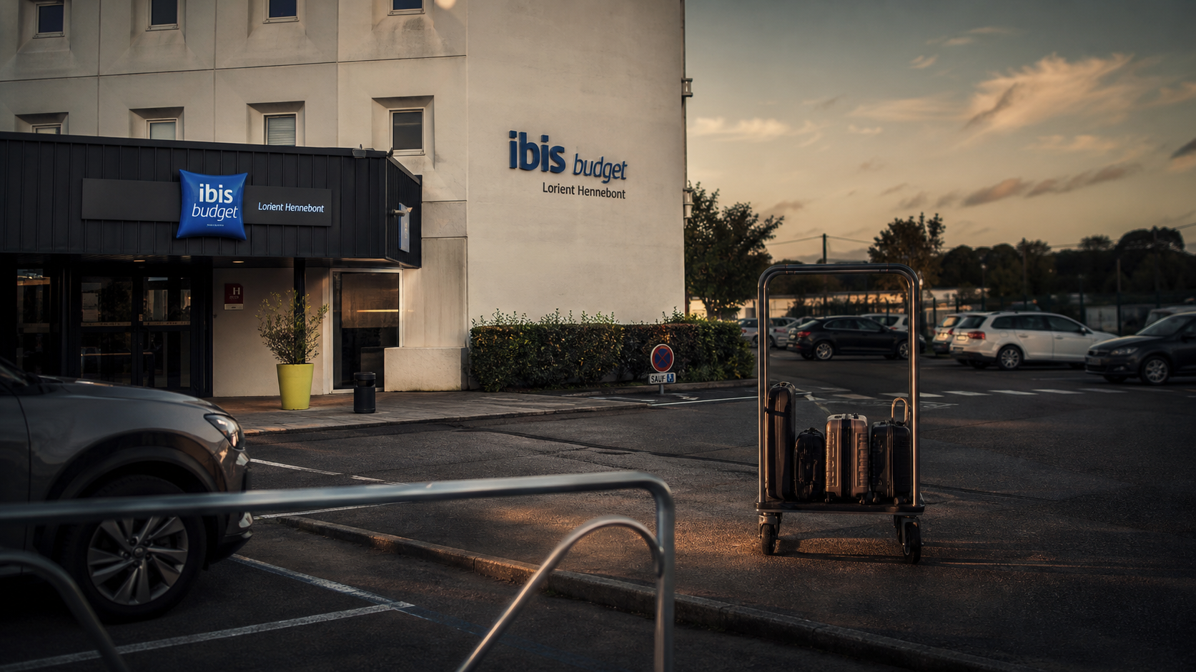 ibis budget Lorient Hennebont, parking gratuit, accès N165 (etap hotel hennebont)