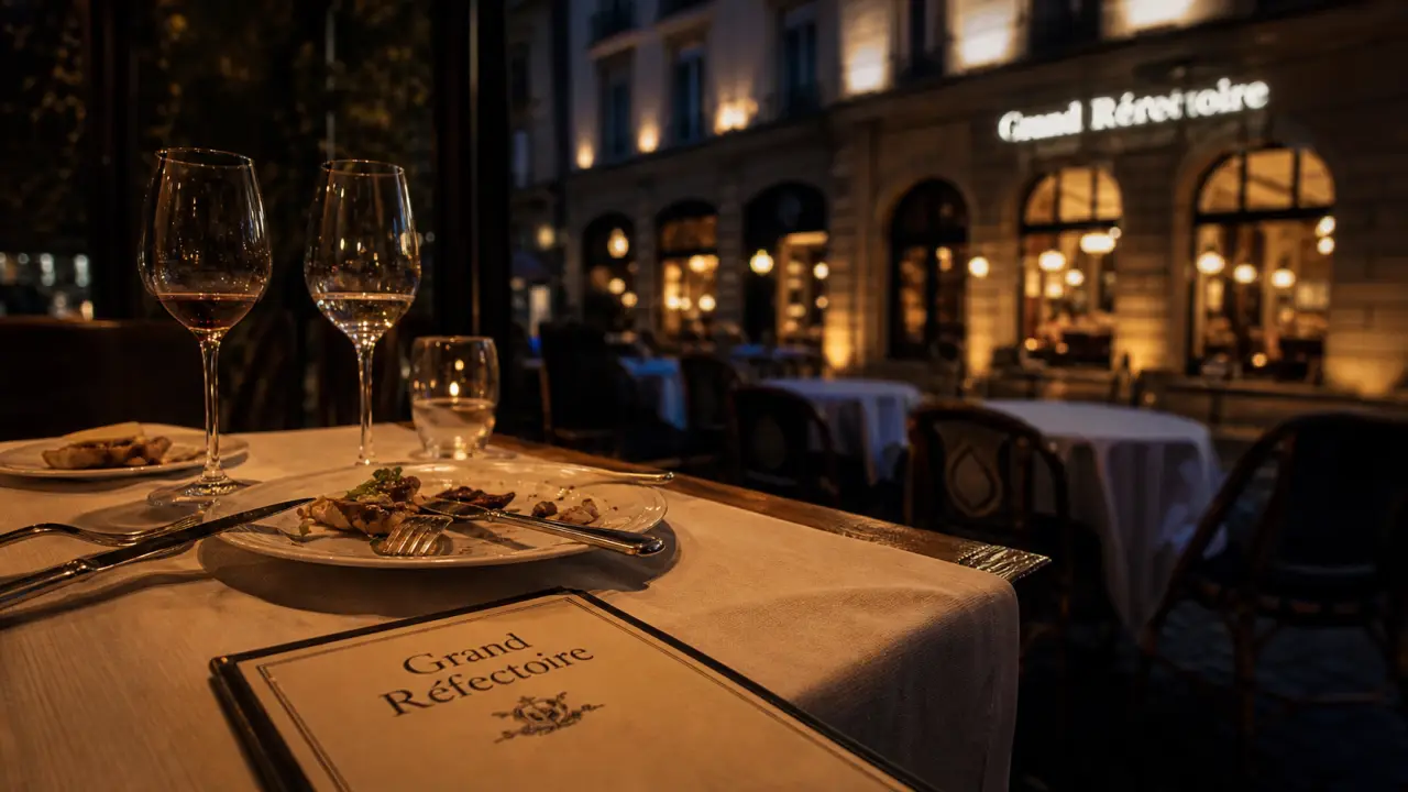 Restaurants hôtel dieu lyon : table signature Grand Réfectoire, bistro lyonnais