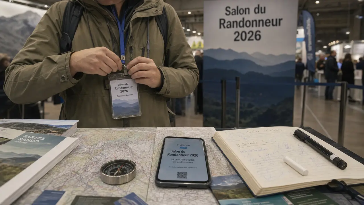 Salon du randonneur lyon 2026 : table d’accueil, invitation et programme pratique