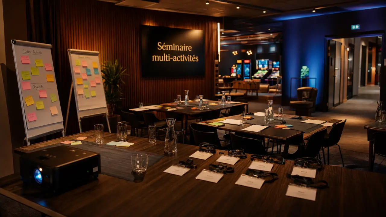 Séminaire multi-activités lyon : salle modulable, team building et logistique simple