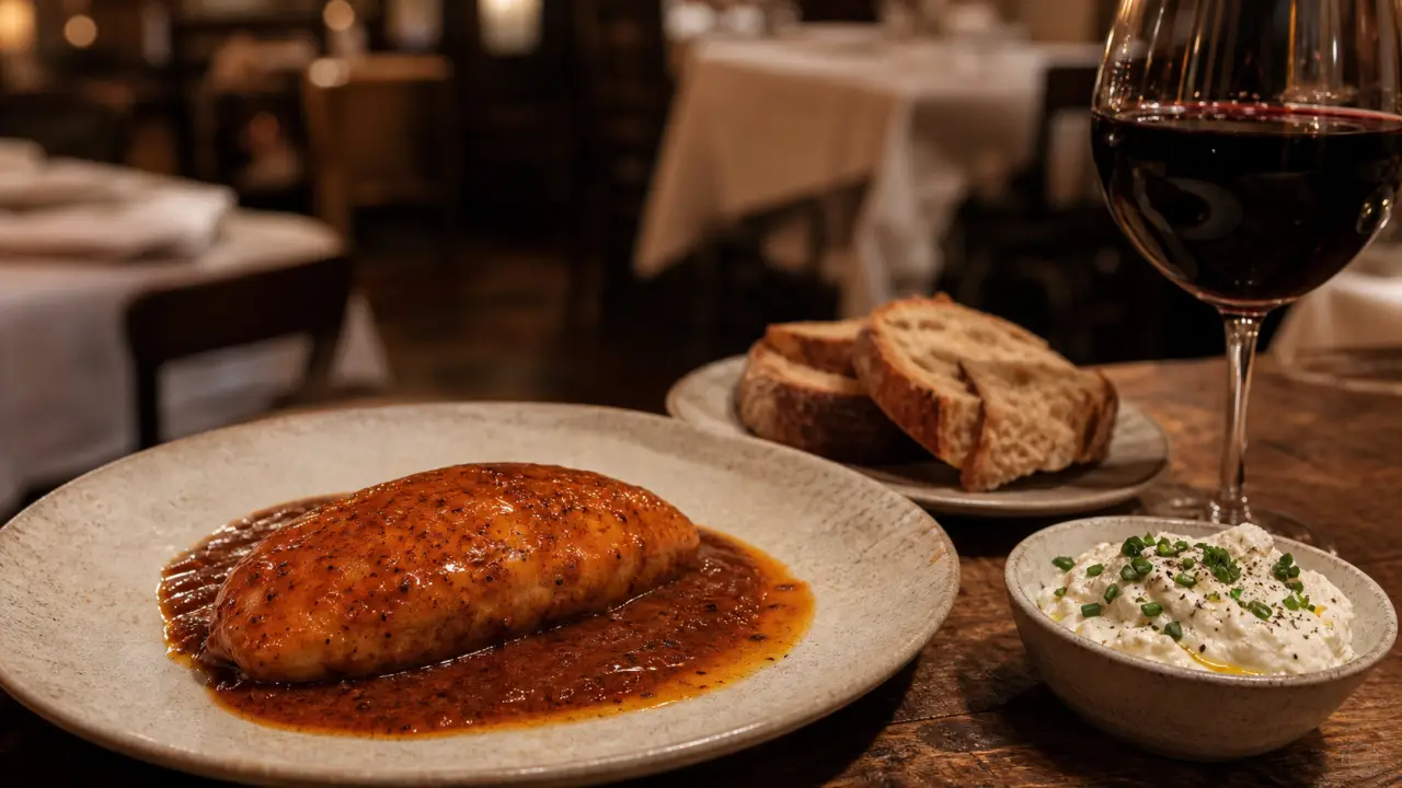 Spécialité lyon : quenelle Nantua et cervelle de canut en bouchon