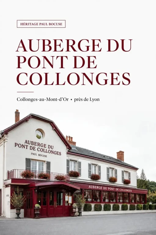 Auberge du Pont de Collonges, le bocuse restaurant lyon historique près de Collonges-au-Mont-d'Or