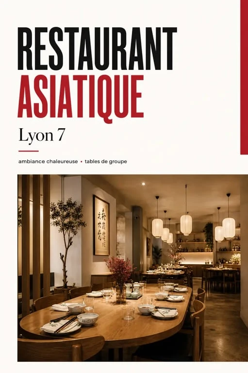 Intérieur du restaurant Kinoko Lyon 7 avec ambiance détendue