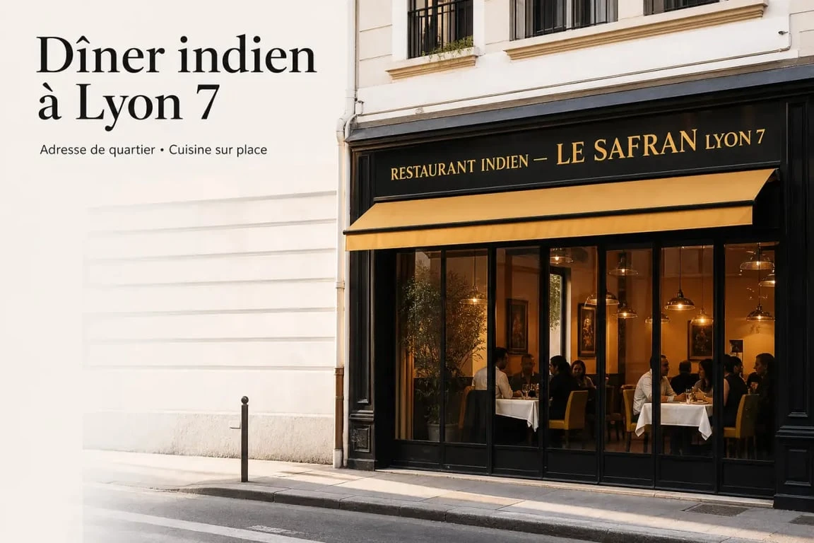Agra Tandoori Lyon 7 : vue du restaurant indien pour identifier l’établissement