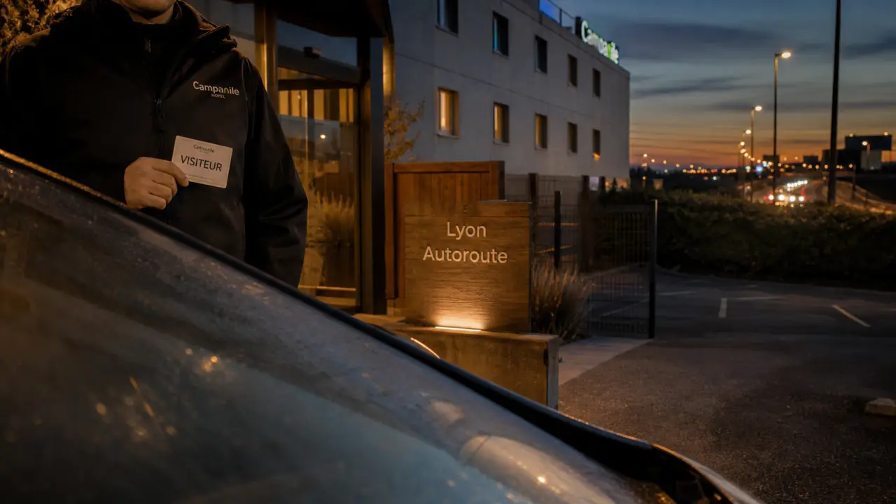 Hôtel Campanile à Lyon proche autoroute, entrée et accès routier