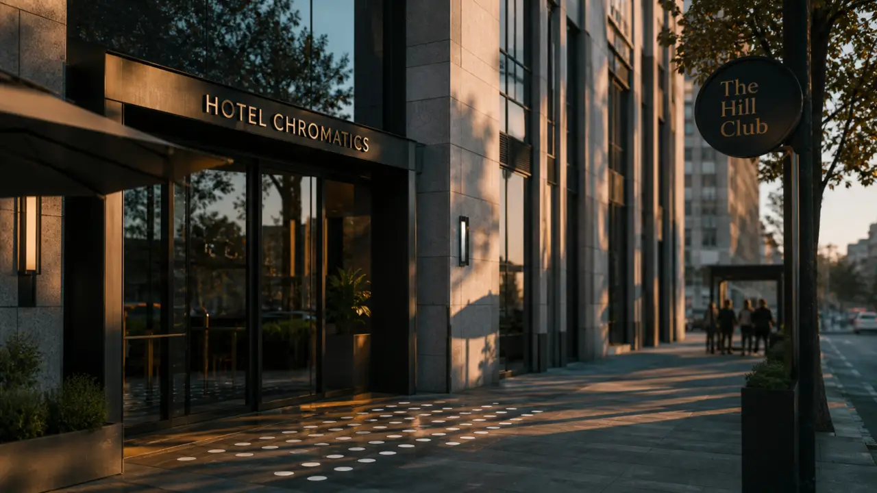 Façade de l’Hôtel Chromatics & Restaurant Hill Club Lyon à Perrache