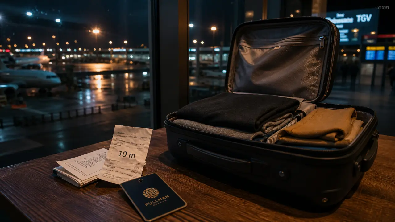 Hôtel proche aéroport Lyon : valise et badge, distance et navette