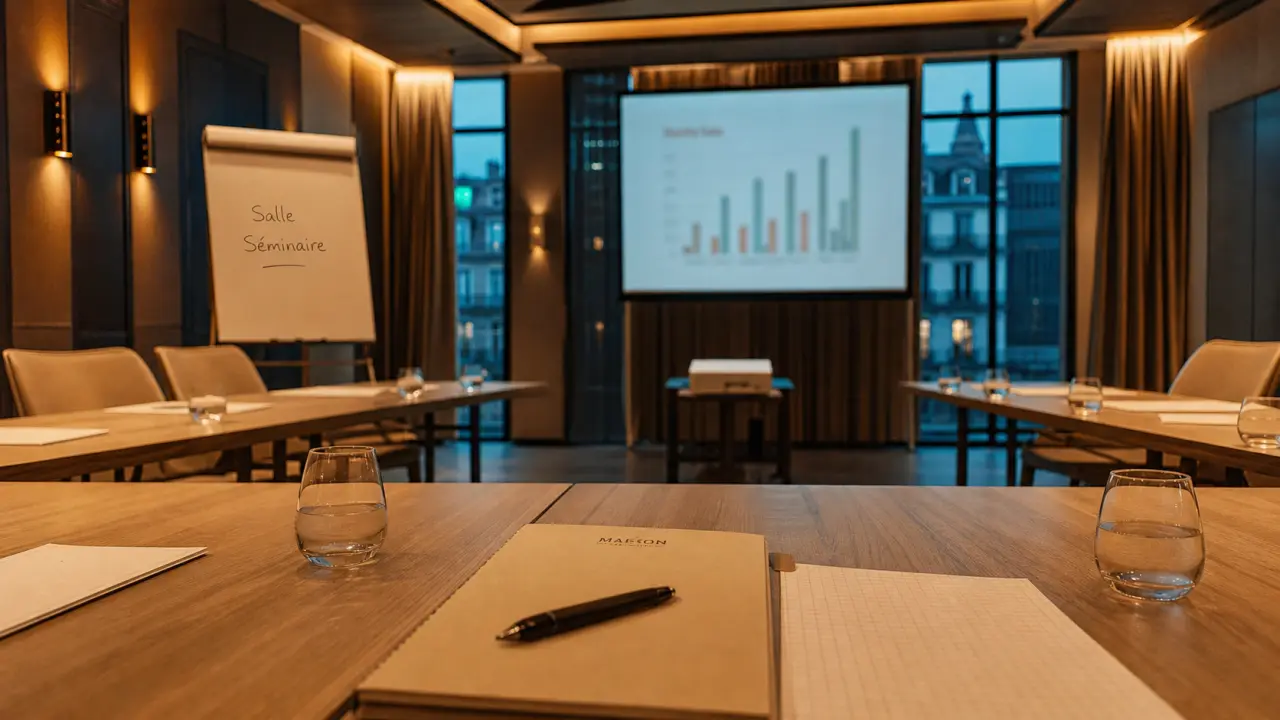 Hotel avec salle de réunion lyon : salle séminaire équipée