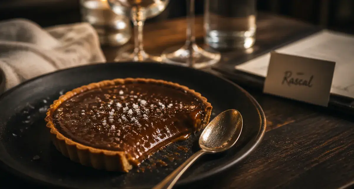 Tarte chocolat caramel : rascal restaurant lyon à Lyon