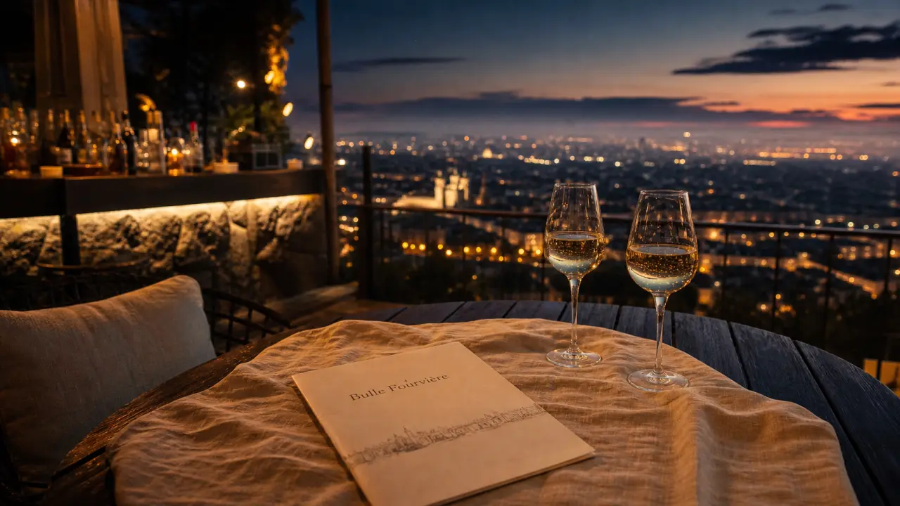 Restaurant bulle lyon : terrasse panoramique à Fourvière