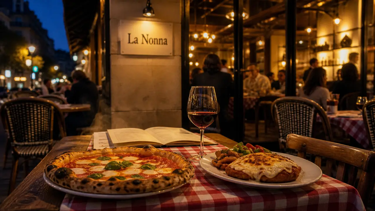 Restaurant la nonna lyon : pizzas napolitaines devanture à Lyon 6e