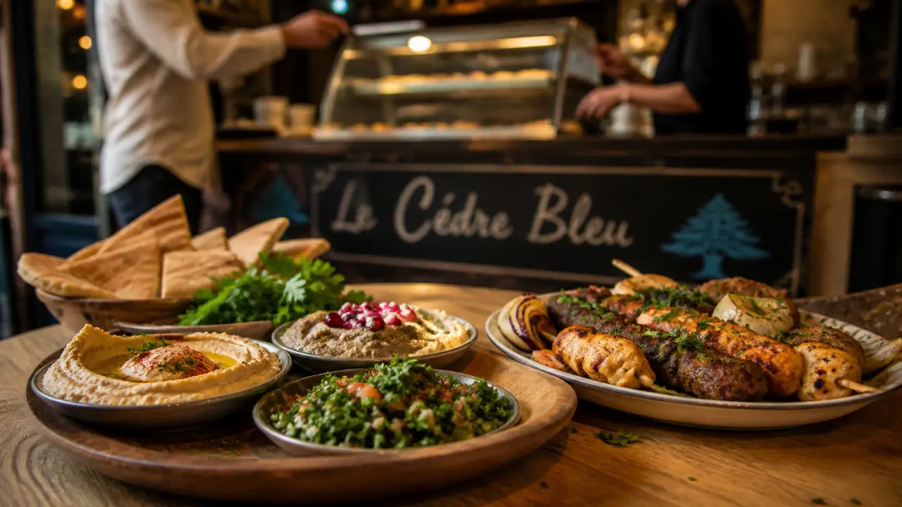 restaurant le cedre bleu lyon : mezzés libanais et street food
