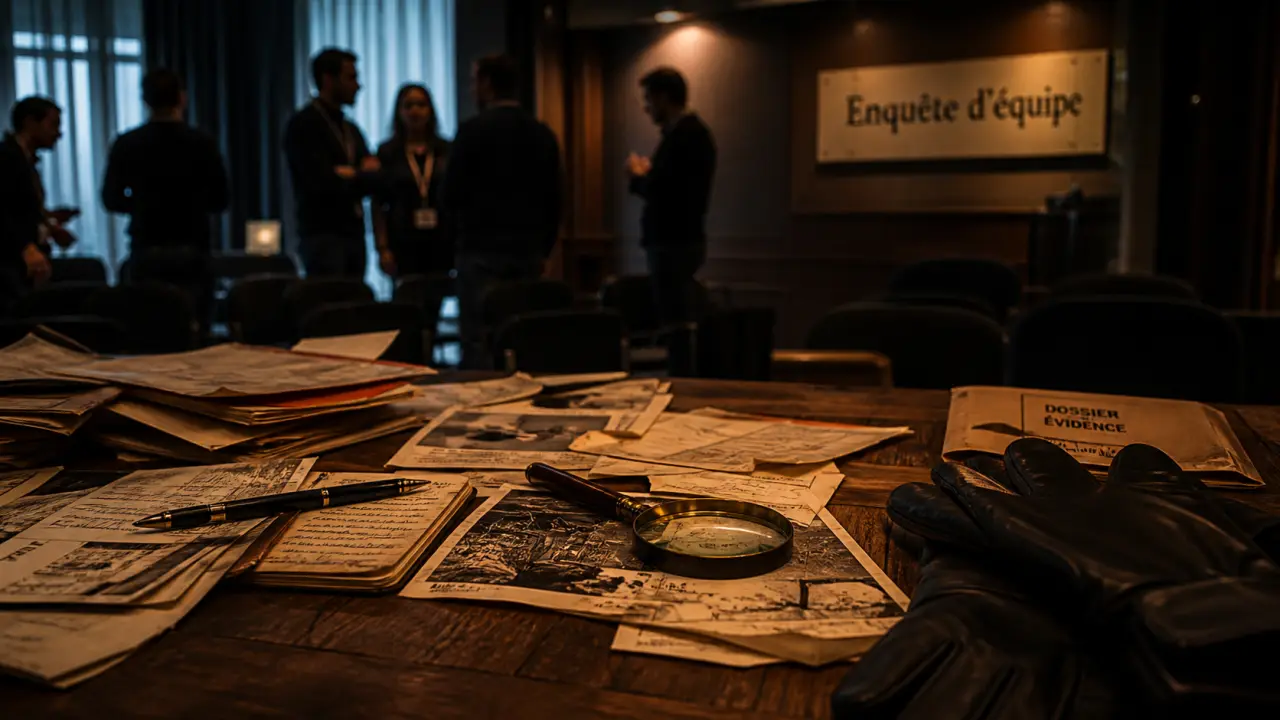 Soirée enquête entreprise Lyon : table d’indices et cohésion d’équipe